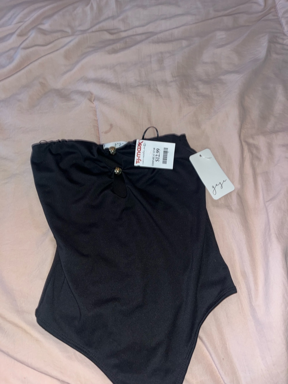NWT Black and Gold Body Suit